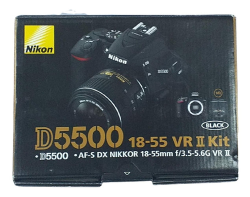 Cámara Nikon D5500 18-55 Mm Vr 2 Kit Negra + Funda Gratis