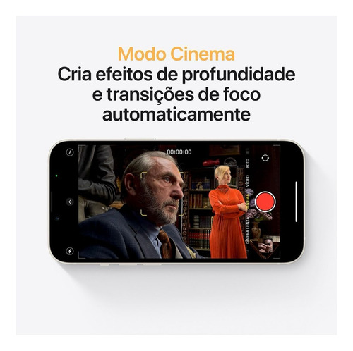 Apple Iphone 13 (128 Gb) Estelar +todos Os Acessórios - 100% Branco (Recondicionado)