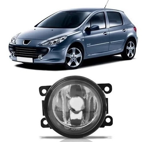 Imagem 1 de 4 de Farol Milha Auxiliar Peugeot 207 307 C4 Logan Focus 07 Vidro