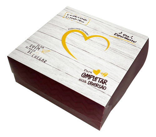 Embalagem Delivery Frituras P - 500g (15 X 15 X 6 Cm)- 50 Un