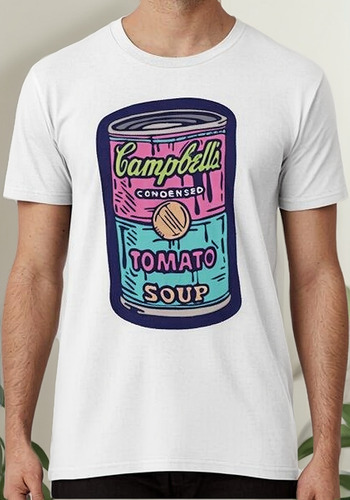 Remera Ilustración De Sopa De Tomate De Campbell's Pop Art C