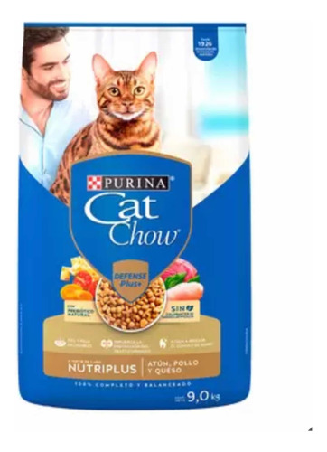Alimento Para Gato 9kg Atún Pollo Y Queso Cat Chow Calidad