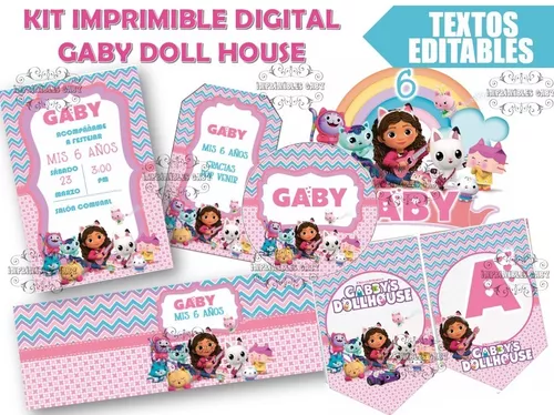 Kit Imprimible Gaby Y La Casa De Mu Ecas Texto Editable Mercadolibre