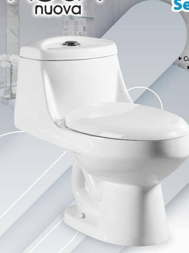 Aq Wc-poceta Sanitario Zeus Blanco Brillo Tanque Bajo 64x38