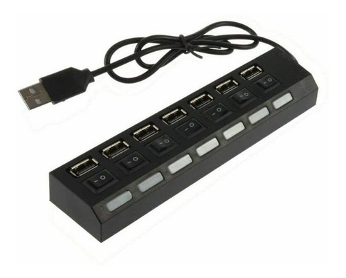 Nd 7 Puerto Usb Hub 2.0 Interruptor Encendido Apagado Cable