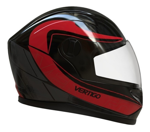 Casco Moto Integral V32 Warrior Rojo Vertigo