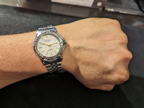 Reloj Philip Persio Todo En Acero Inoxidable Quarzo Japonés (Usado)