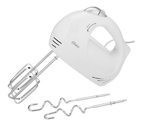 Imagen 3 de 3 de Batidora De Mano Oster Blanca De 5 Velocidades Tienda Física