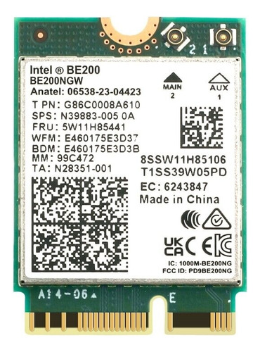 Intel Be200 802.11be Wifi 7 Gig+ Bluetooth 5.4 (original)