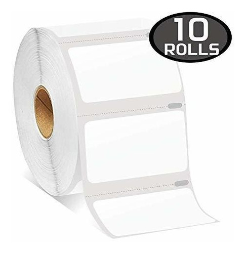 10 Rollos Dymo 30334 Etiquetas Multiuso De 2-1 /4 X 1-1 /4