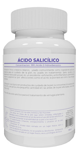 Ácido Salicílico 50gr - g a $100
