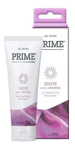 Imagen 2 de 2 de Gel Lubricante Intimo Estimulante Femenino Excite Prime 22gr