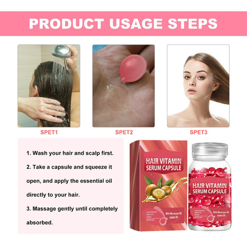 Cápsulas Vitamina Sevich Smooth Silky Hair Quer Complex , 3x
