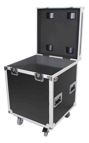 Prox Half Trunk Utility Flight Case Con Plato Giratorio Y Ru