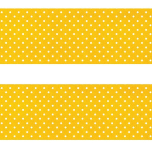 Viés Fechado Est. 24mm - 20 Mts - Amarela Cor Amarelo com Bolinhas
