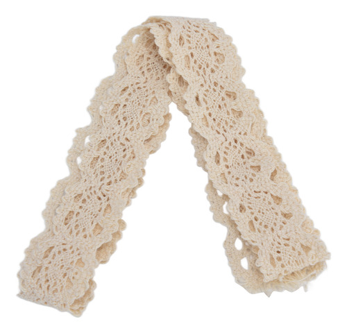 Cinta De Encaje Artesanal De Algodón, Red Beige, 3 Cm De Anc