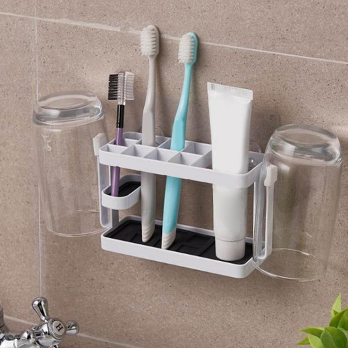 Soporte De Cepillo De Dientes De Acero De Acero 10 Ranuras