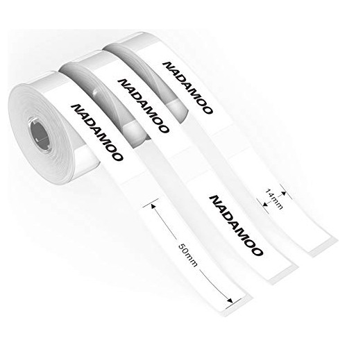 Cinta De Papel Térmico Blanco De 0.55  X 1.96  (14x50m...