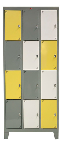 Locker De 12 Puertas Con Portacandado - Ceofic Color A Eleccion