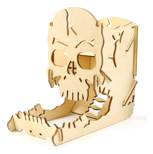 Skull Dice Tower, De Madera, Para Tallar Calaveras, Fácil De