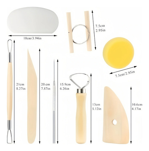 Kit De Herramientas Para Esculpir En Arcilla De 30 Piezas Pa