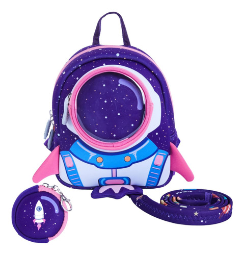 Mochila Para Niños Yisibo Purpura Con Correa De Seguridad