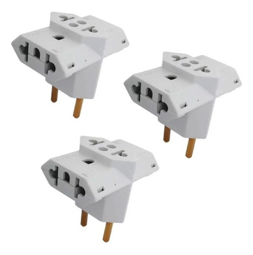 Adaptador Elétrico T 125 Pçs Tomada Benjamin Pino T 10a