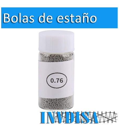  Bolas De Estaño Para Soldadura 0.76mm Reballing - N U E V O