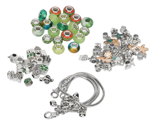 Kit De Pulseras Diy Para Hacer Abalorios De Colores Básicos
