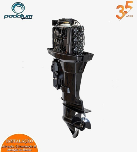 Imagem 3 de 3 de Motor De Popa Hidea 90hp Manche Rab. Longa - Poddium Náutica