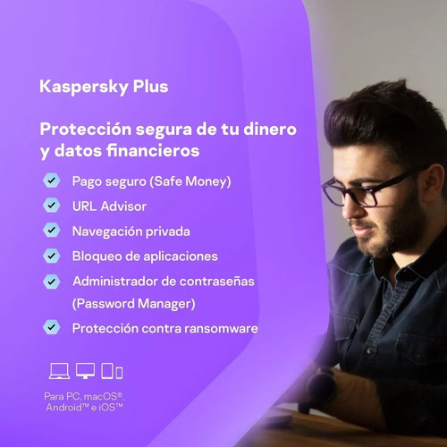 Kaspersky Plus 10 Dispositivos 5 Kpm 1 Año Internet Security