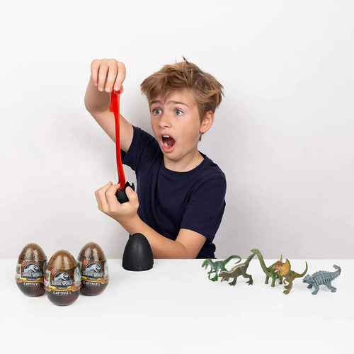 Huevo Dinosaurio Figura Sorpresa Jurassic World C/slime
