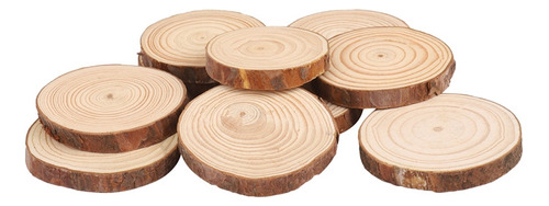 10 Piezas De Troncos De Madera Redonda De Árbol Natural Para