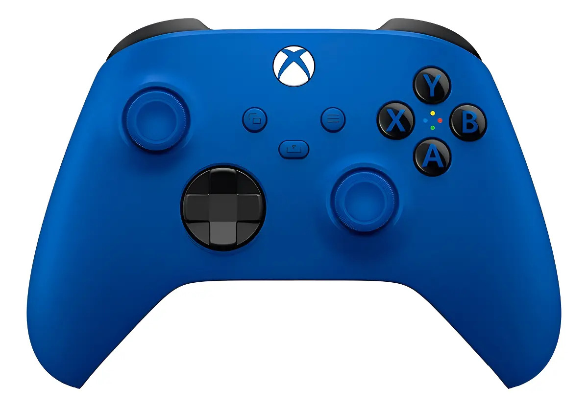 Controle Joystick Sem Fio Microsoft Xbox Shock Blue