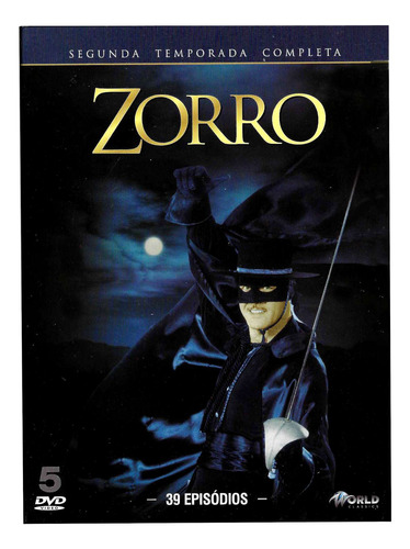 Box Dvd Zorro Segunda Temporada Completa 39 Episódios