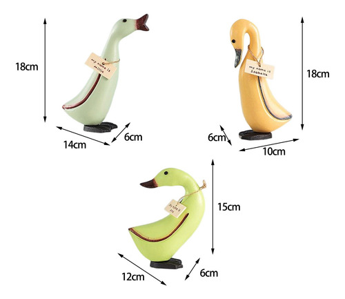 Juego De 3 Estatuas De De Madera, Artesanías, Estilo Para