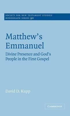 Society For New Testament Studies Monograph Series: Matth...