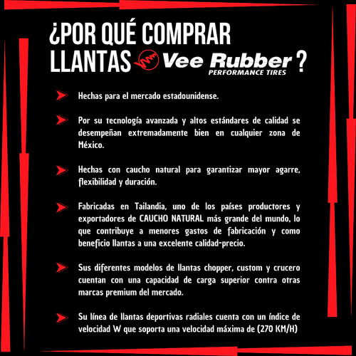 Cámara 120/90-19 Tr4 Vee Rubber Ultra Heavy Duty (uso Rudo)