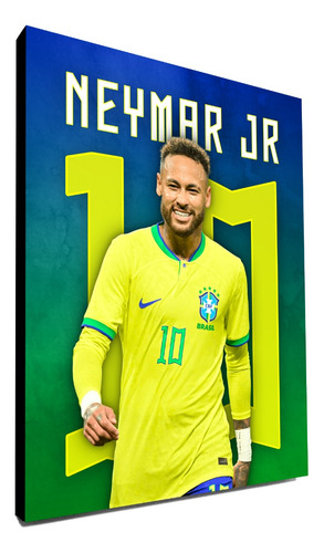 Cuadro Neymar 40x30 Cm Decorativo Brasil