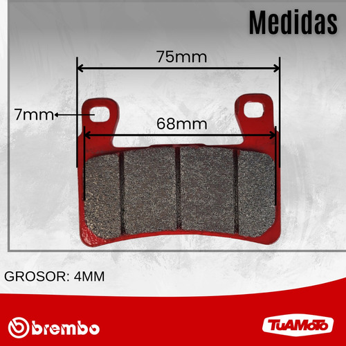 Pastilla de freno Sinterizada Delantera cbr 900rr brembo