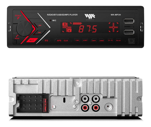 Som Automotivo Bt Usb Sd Card Rádio Fm App Iluminação 7cor H