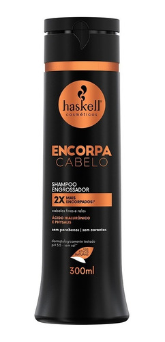 Kit Haskell Encorpa Cabelo Shampoo Condicio Máscara E Fluido