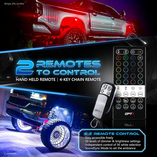 Opt7 Quantum Rock Lights Rgbw Led, Kit De Iluminación De ...