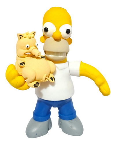 Juguete Figura Los Simpson Parodia Homero Puerco