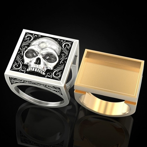 Anillo Con Calavera Movible Ajustable