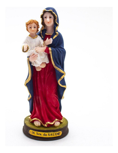Imagem Nossa Senhora Da Saúde Resina 14 Cm