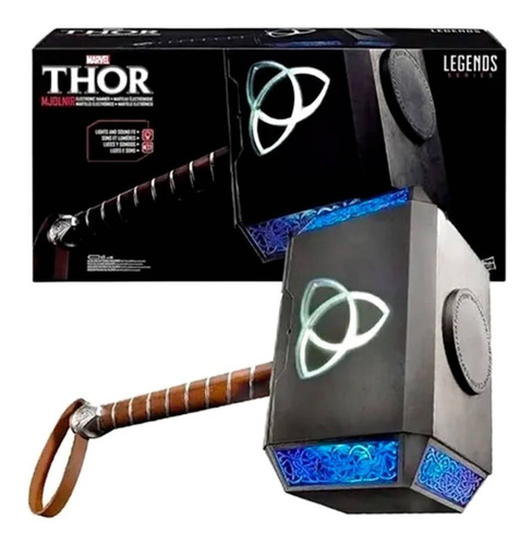 Martillo Electronico Thor Marvel 50cm Luz Sonido Activa Voz