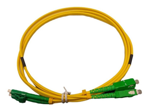 Patchcord Glc Fibra Optica  Sc/apc A Lc/apc Dx 1.5 Mts Verde