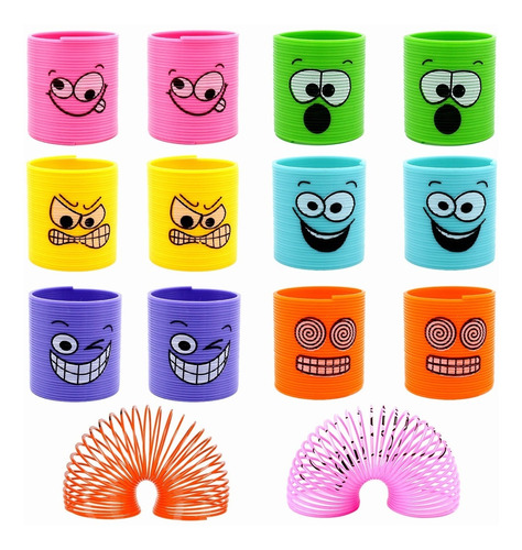 Mini Gusanos Slinky Resorte De Plástico, Juguete Piñatero 