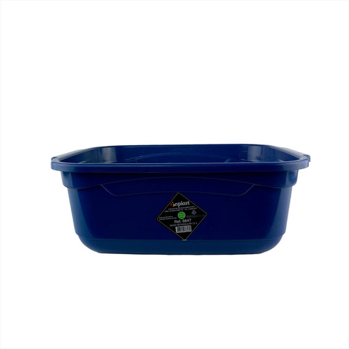 Bacia Retangular Armazenar Alimentos - 11 Litros - Inplast Cor Azul